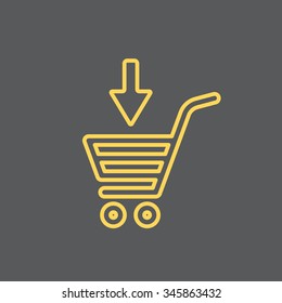 shopping cart (basket) line icon