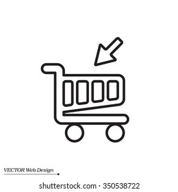 shopping cart (basket) line icon