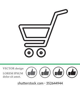 shopping cart (basket) line icon