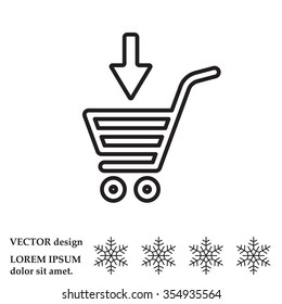 shopping cart (basket) line icon