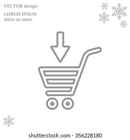 shopping cart (basket) line icon