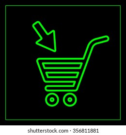 shopping cart (basket) line icon