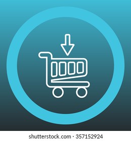 shopping cart (basket) line icon