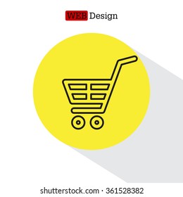 shopping cart (basket) line icon