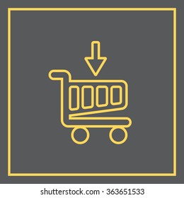 shopping cart (basket) line icon