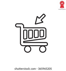 shopping cart (basket) line icon