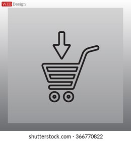 shopping cart (basket) line icon