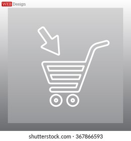 shopping cart (basket) line icon