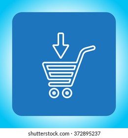 shopping cart (basket) line icon