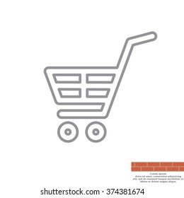 shopping cart (basket) line icon
