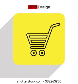 shopping cart (basket) line icon