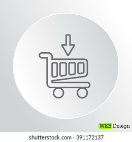 shopping cart (basket) line icon