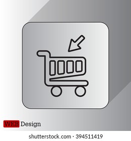 shopping cart (basket) line icon