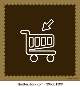 shopping cart (basket) line icon