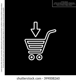 shopping cart (basket) line icon