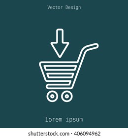 shopping cart (basket) line icon
