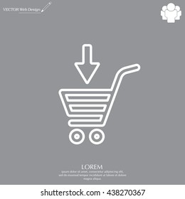 shopping cart (basket) line icon