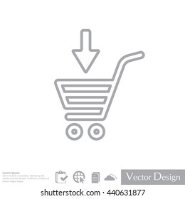 shopping cart (basket) line icon