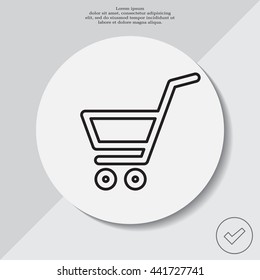 shopping cart (basket) line icon