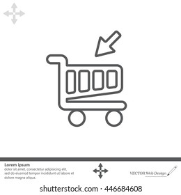shopping cart (basket) line icon