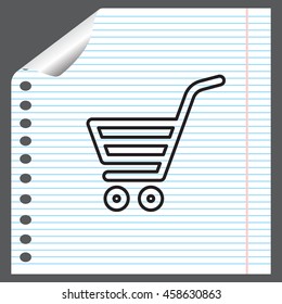 shopping cart (basket) line icon