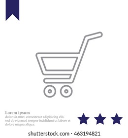 shopping cart (basket) line icon