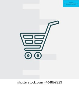 shopping cart (basket) line icon