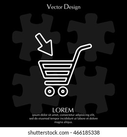 shopping cart (basket) line icon