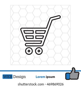 shopping cart (basket) line icon