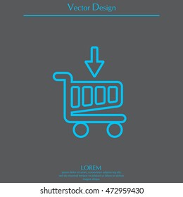 shopping cart (basket) line icon