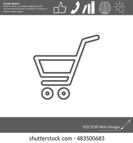 shopping cart (basket) line icon