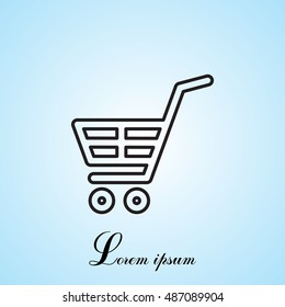 shopping cart (basket) line icon