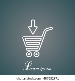 shopping cart (basket) line icon