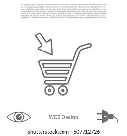shopping cart (basket) line icon