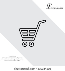 shopping cart (basket) line icon