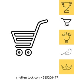 shopping cart (basket) line icon