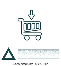shopping cart (basket) line icon