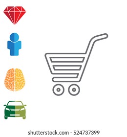shopping cart (basket) line icon