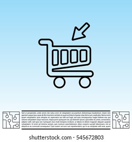 shopping cart (basket) line icon