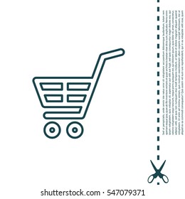 shopping cart (basket) line icon