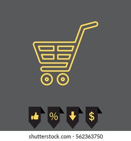 shopping cart (basket) line icon