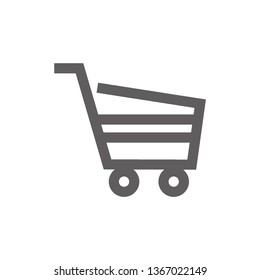 Shopping cart and baskets icons. Online store symbols. - Vector
