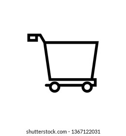 Shopping cart and baskets icons. Online store symbols. - Vector
