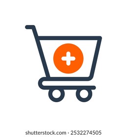 Warenkorb für Black Friday Vektorsymbol