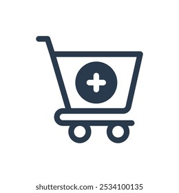 Warenkorb für Black Friday Vektorsymbol