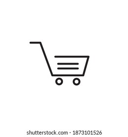diseño de icono del botón del carro de la compra