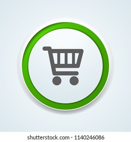 Shopping cart button illustration