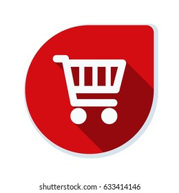 Shopping cart button illustration