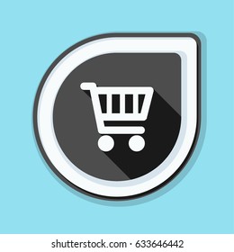 Shopping cart button illustration
