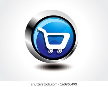 shopping cart button vector illustration 